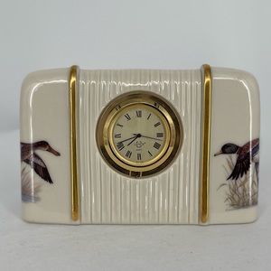 Lenox Fine China Duck Table‎ Clock EUC
